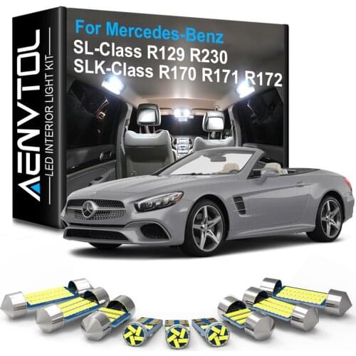 AENVTOL Canbus Interior Lights LED For Mercedes Benz SL Class R129 R230 SL55 SL500 SLK Class R170 R171 R172 SLK55 SLK230 SLK350