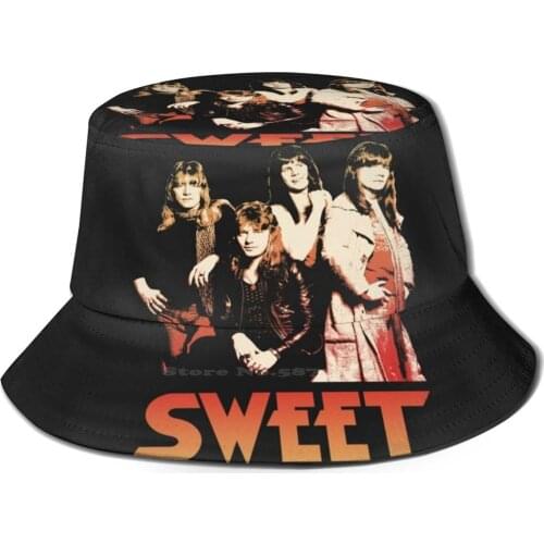 The Sweet Glam Rock Unisex Summer Cap Sunscreen Hat The Sweet Glam Band Music 70S Vintage Retro