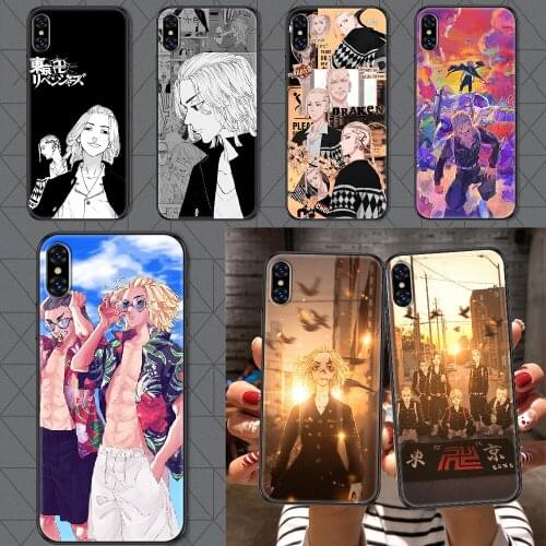 Tokyo Revengers Phone Case Cover Hull For iphone 5 5s se 2 6 6s 7 8 12 mini plus X XS XR 11 PRO MAX black painting cell cover