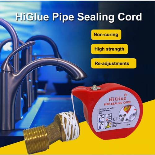 Anti-Leak Water Gas Air Systems Pipe Sealing Cord String Line 50M Long Factory Direct Sale