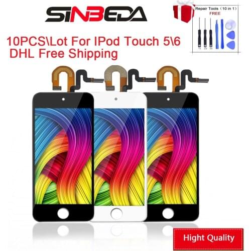 Hight Quality Touch+Screen10pcs/lot For iPod Touch 6 6th LCD Display Digitizer Assembly iPod Touch 5 5th DDHL free shipping