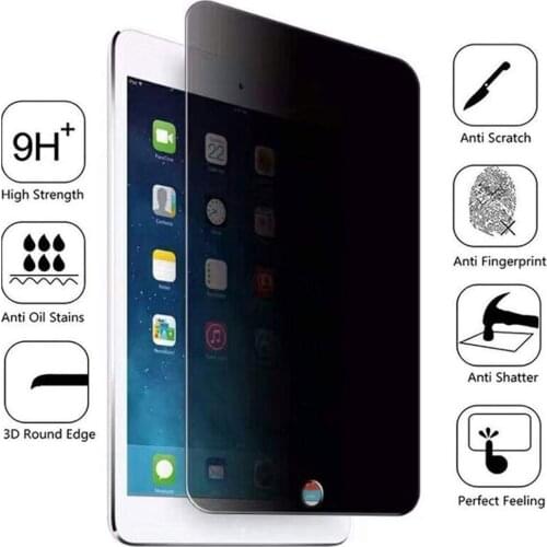 Privacy Tempered Glass For Apple iPad Air 3 2 Mini 5 4 2019 Anti Spy Screen Protector For iPad Pro 9.7 10.5 11 Tablet