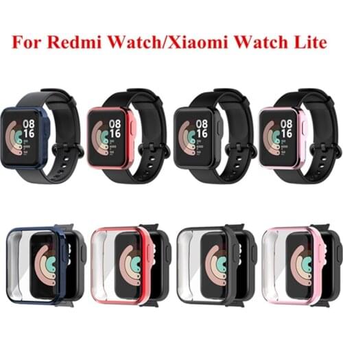 Protective Case for Xiaomi Mi Watch Lite/Redmi Watch Soft TPU Protective Case Smart Watch Shell Cover for Redmi Watch Band Case