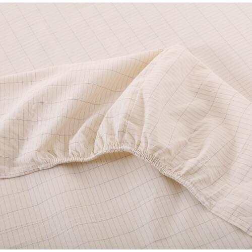 Grounded Antimicrobial Fabric cotton silver sheet elastic band fitted bed sheet Twin 99*203*28cm(39"x80"x11"))