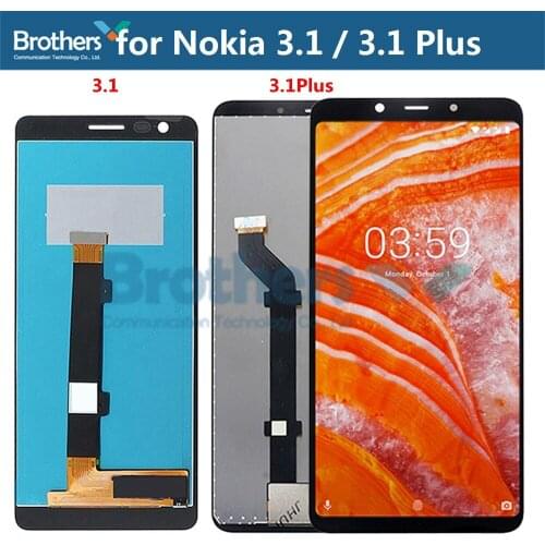 LCD Screen for Nokia 3.1 3.1 Plus LCD Display for Nokia 3.1Plus LCD Assembly Touch Screen Digitizer Phone Replacement Part Test
