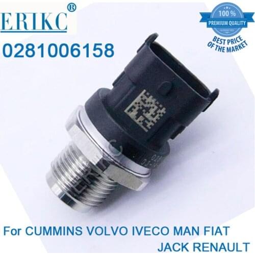 0 281 006 158 Rail Pressure Sensor 0281 006 158 High Pressure Sensor 0281006158 For CUMMINS VOLVO IVECO MAN FIAT JACK RENAULT
