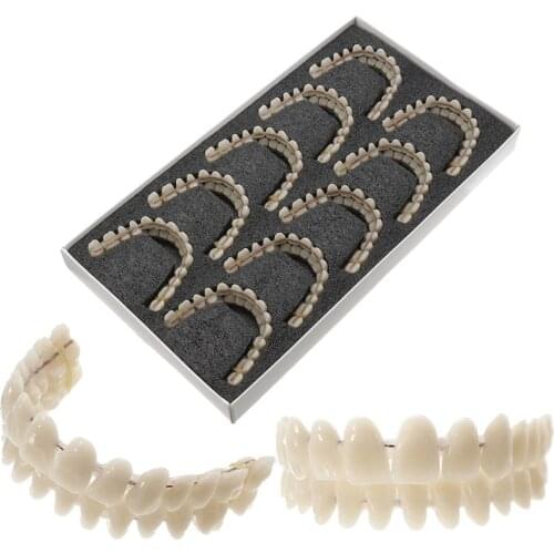 10set/box 28pcs/set A2 Resin Teeth Denture Upper Lower Shade Manufactured Artificial Preformed Dentition Oral Care Material Tool
