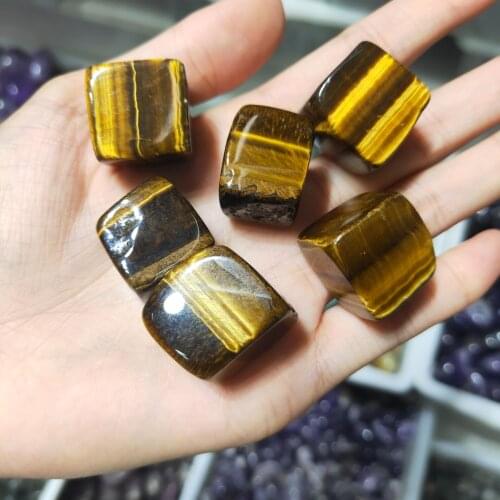 100g Yellow Tiger Eye Natural Stone Rock Gravel chips beads Tumble Minerals gravel specimen stone Energy Decorative Stone diy