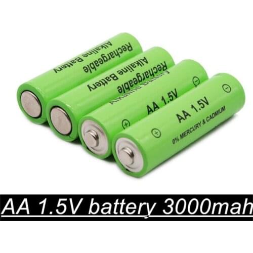 16PCS new AA 1.5v high quality battery AA 3000mAh rechargeable Ni-MH Rechargeable Battery 2A Baterias for Camera Flashlight