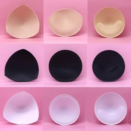4piece 2pair Womens Bra Pads Sponge Bra Pads Breast Push Up Enhancer Removeable Inserts Cup for Bikini Swimsuit Ladies Girls