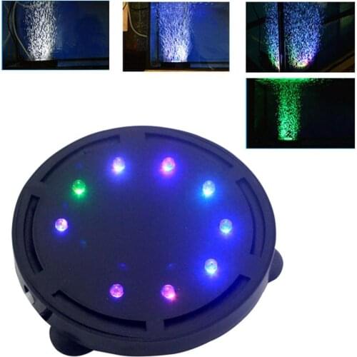 40% Hot Sales!!! Underwater Colorful RGB Oxygen Bubble Round Light Aquarium Fish Tank Decor Lamp