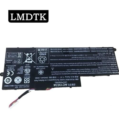 LMDTK New Laptop Battery For Acer Aspire V5-122P V5-132 E3-111 E3-112 ES1-111M MS237 KT.00303.005 AC13C34
