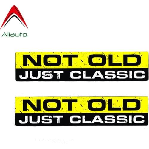 Aliauto 2 X NOT OLD CLASSIC Interesting Car Sticker Auto Accessories Car Body PVC Character Decal ,15CM*3CM