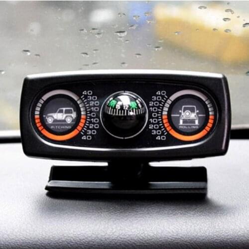 Car Level Wave Instrument Car compass balancer car level meter slope meter SUV guide ball Car Special Slope instrument Tilt