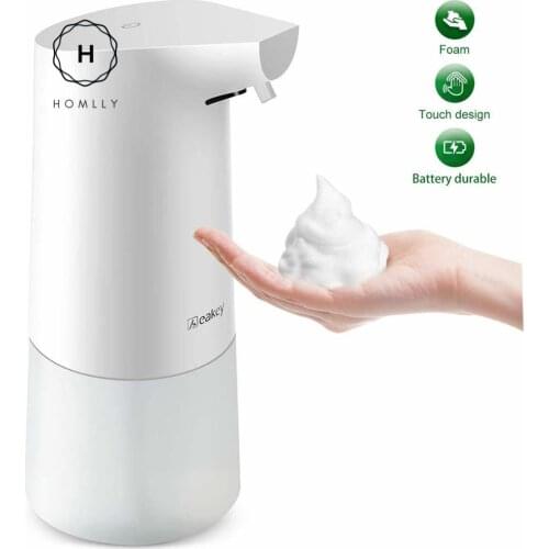 Homlly Touchless Sensor Hand Soap Dispenser (350ml White)