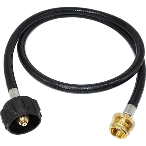BMBY-4 Feet Propane Adapter Hose 1 lb to 20 lb Converter Replacement for QCC1/Type1 Tank Connects 1 LB Bulk Portable Appliance t
