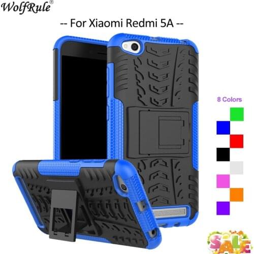 For Cover Xiaomi Redmi 5A Case WolfRule TPU & PC Holder Armor Bumper Protective Back Phone Case For Xiaomi Redmi 5A Cover 5
