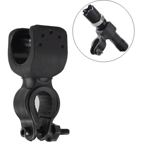 360 Degree Rotation Bike Bicycle Light Stand Grip LED Flashlight Clamp Clip Mount Bracket Holder Bicycle Accessories
