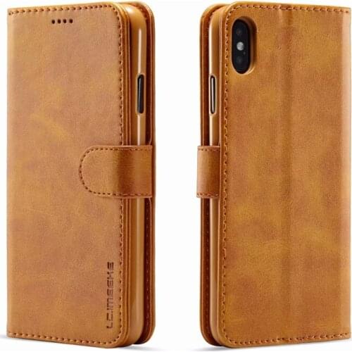 For iPhone XS Max XS XR X 8 7 6 6S Plus Case Leather Flip Case 2 Crad Slot Photo Frame Cover for Apple X R S 10 Funda Housing