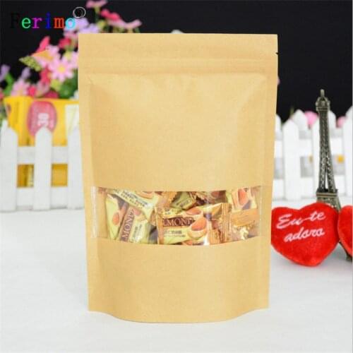 Ferimo 100pcs free shipping 14*20 cm high clip food chain valve bag closure pocket bag tea zipper storage bags