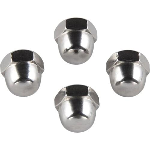 Dome Acorn Cap Nut M10 x 1.25 Thread Pitch Wrench 16mm FOR Honda Suzuki Kawasaki Universal Dome Acorn Cap Cover Plug Nut