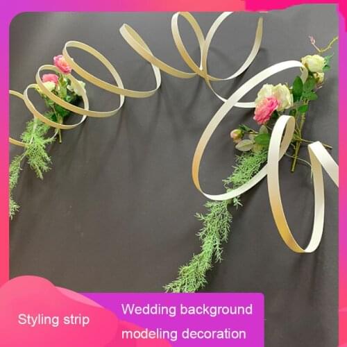 50m/100m Bendable PVC Color Strips Wedding Decoration Background Wall Modeling Wedding Party Stage Layout Props