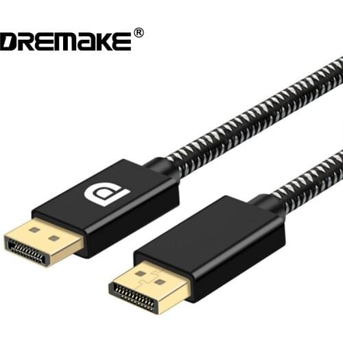 2K@144Hz DisplayPort Cable DP Cable Gold Plated DisplayPort Cable High Speed DisplayPort to DisplayPort Cable for PC, Laptop, TV
