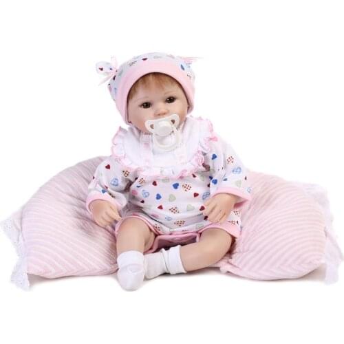 42CM handmade reborn baby girl doll likfelike very soft touch alive newborn doll collectible children gift play house toys