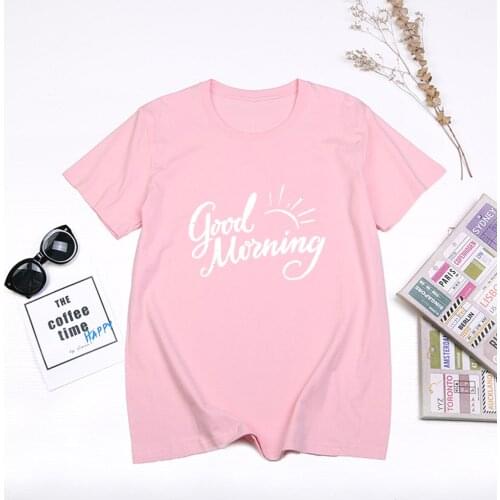 Summer Womens Fashion Casual Out Round Neck T-Shirt Cool Cotton Short Sleeve Top
