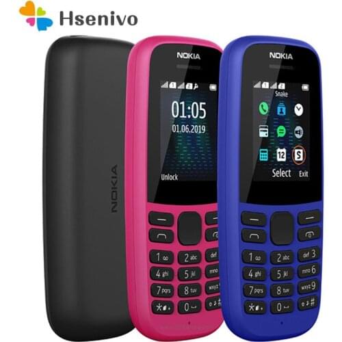 Nokia 105 (2019) Refurbished-Unlocked Original Nokia 105（2019）Dual Sim phone 2G GSM 800mAh Unlocked Cheap Celluar Phone
