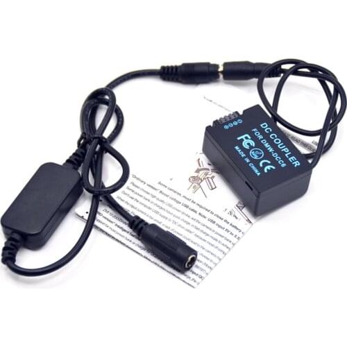 12V-24V step-down Power Cable + DMW-DCC6 DC Coupler DMW-BMB9E DMW-BMB9 dummy battery for Panasonic FZ100 FZ48 FZ45 FZ40