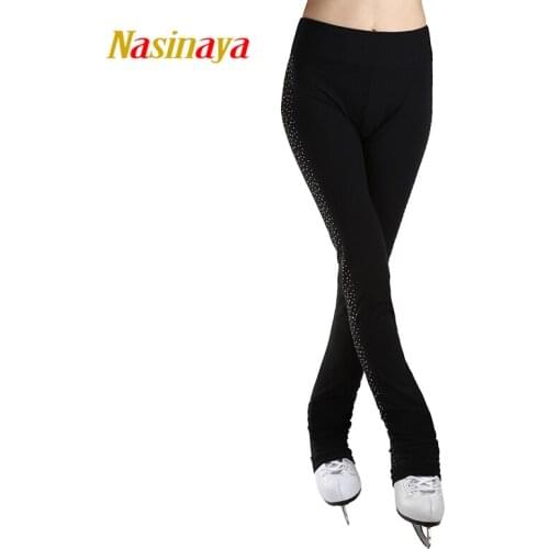 Customized Figure Skating pants long trousers for Girl Women Training Competition Patinaje Ice Skating Warm Fleece Gymnastics 8