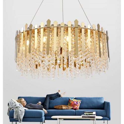 New Modern Gold Chandelier Lighting for Living room kitchen Crystal Tassel Restaurant Bedroom LED Indoor Lighting Hanging Lamp