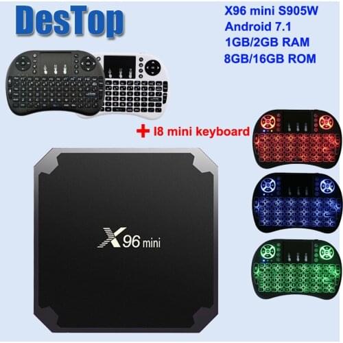 X96 mini TV BOX Smart TV BOX Android 7.1 2GB 16GB eMMC S905W Quad Core 2.4G WIFI box tv pk h96 x96 mini tv box smart box