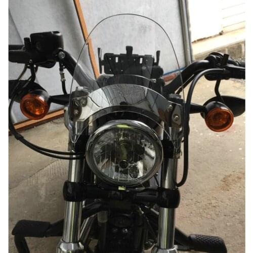 Motorcycle Windscreen For Yamaha Bolt XVS950 XVS 950 R Spec XSR900 XSR700 XSR 700 900 Fork Tube Mount Windshield Meter Visor