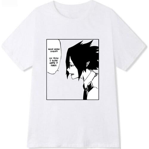 Japanese Anime Boku No Hero Academia Anime Funny T-shirt Casual Streetwear Amajiki Tamaki Tshirt Tee