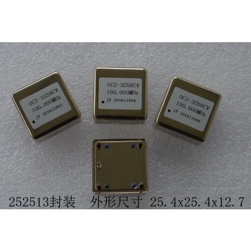 1pcs 100MHz OCXO Constant Temperature Crystal Oscillator Low Noise, Low Power Consumption, High Stability, Miniaturization