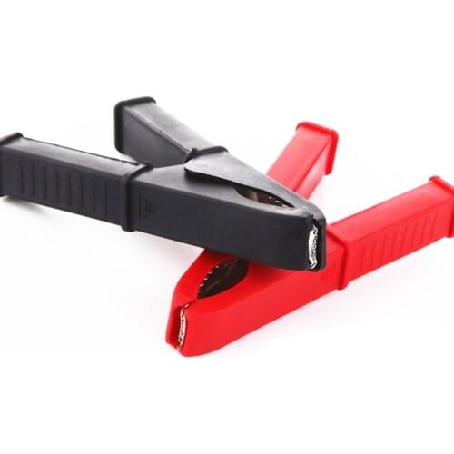 2Pcs Full Insulated Electrical test clips/cheap alligator clips Length 70mm Car Battery Clip Clamp 50A