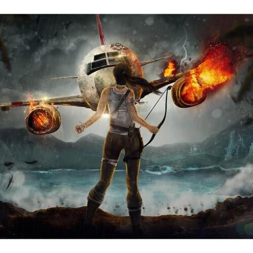 Diamond Mosaic Painting Cross Stitch Creek Breath of spring scenic Diamonds Embroidery Home Decoration War & Fire airplane HL741