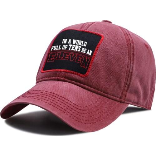 Stranger Things Eleven Baseball Caps Unisex Outdoor Snapback Hat Sunscreen Street Riding Hats Summer New Casual Baseball Cap