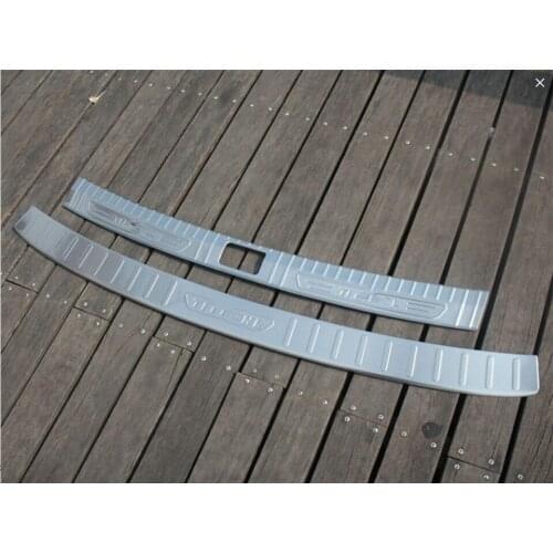 For 2017 Tiguan L High quality stainless steel protection of special guard adornment after built-in + outer 2 slices