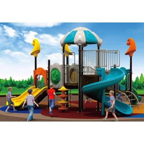 Exported to Ecuador EN1176 Certificated Outdoor Playground Equipment 20 Years' Manufacturer HZ-C014