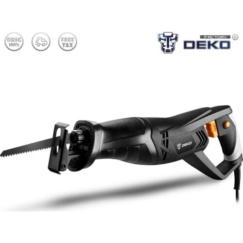 DEKO DKRS01 Electric Saw Reciprocating Saw Adjustable Speed for Wood Metal Cutting DIY Power Saws with Saw Blades