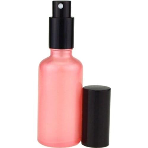 Empty 10ml 30ml 50ml 100ml Perfume Spray Pump Bottle Glass Pink Makeup Packaging Refillable Emulsion Pump Bottle 15 pcs/lot