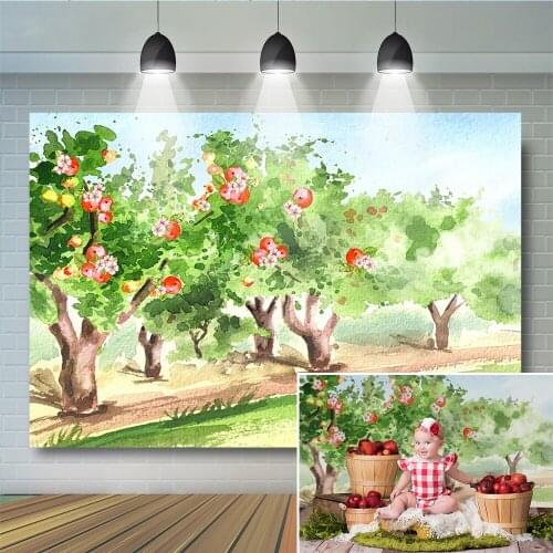 Fruit Tree Theme Newborn Backdrop for Photography Baby Shower Birthday Party Kids Artistic Background For Child Backdrops Studio