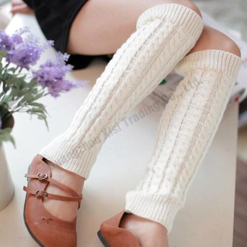 Sexy fashion womens leg warmers 2015 winter knit crochet knitted leg warmers legging wool leg warmers for women scaldamuscoli