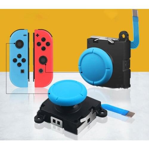 2Pcs Game Joysticks 3D Replacement High Toughness Analog Stick Sensor Rockers Fine Workmanship for Switch Lite/NS Joy-Con