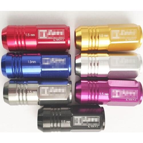 JDM 20 Pcs D1 Racing Aluminium Alloy Wheel Lug Nuts Screw M12x1.5/1.25 Length 50mm For 95% Cars 20 Pieces/Set