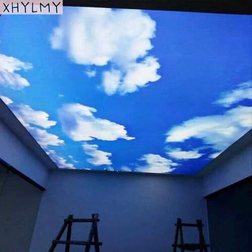 Privacy Self-Adhesive Window Film Glass Stickers Blue Sky White Clouds Frosted Opaque Glue Balcony Market Home Decorative Films