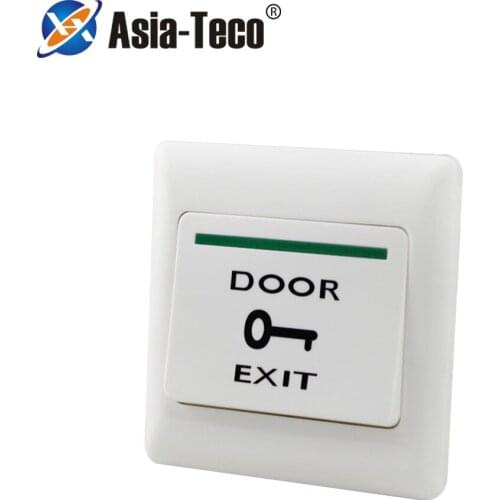Push Exit Button Door Exit Release Button Switch for Access Control System-White